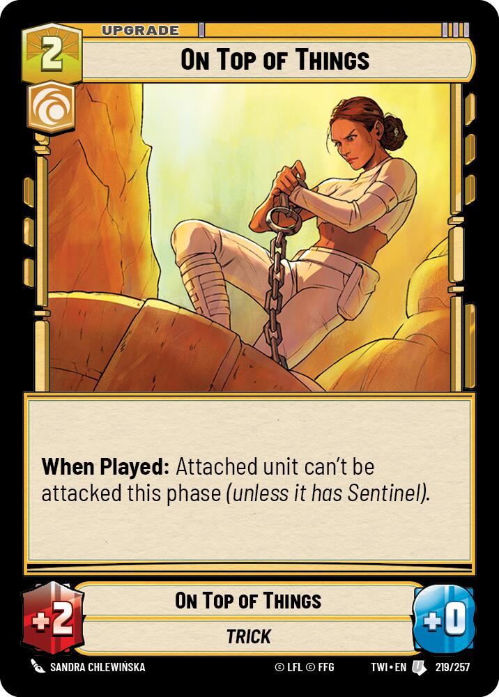 On Top of Things (219/257) (219/257) [Twilight of the Republic] | Shuffle n Cut Hobbies & Games