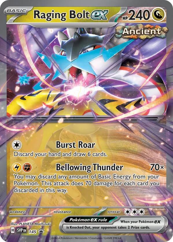 Raging Bolt ex (145) [Scarlet & Violet: Black Star Promos] | Shuffle n Cut Hobbies & Games