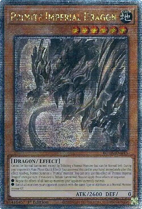 Primite Imperial Dragon (Quarter Century Secret Rare) [ROTA-EN013] Quarter Century Secret Rare | Shuffle n Cut Hobbies & Games
