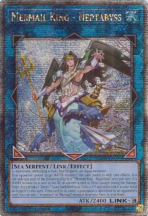 Mermail King - Neptabyss (Quarter Century Secret Rare) [ROTA-EN046] Quarter Century Secret Rare | Shuffle n Cut Hobbies & Games