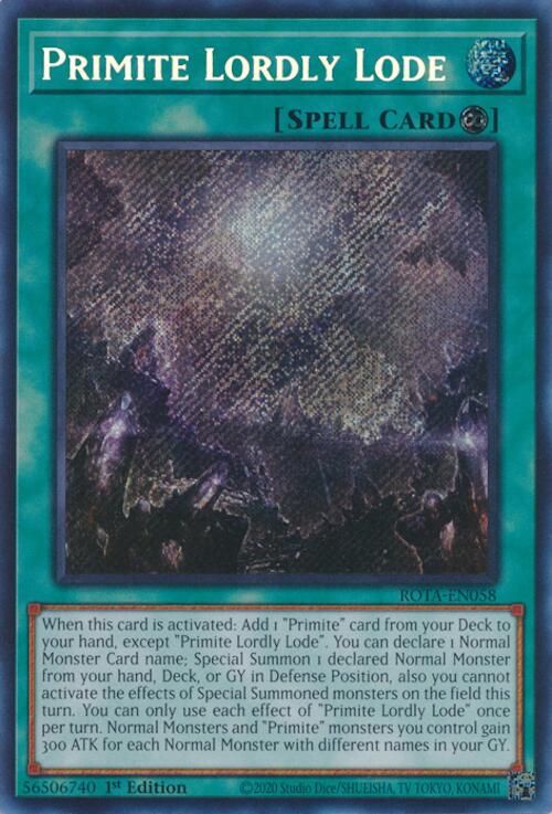 Primite Lordly Lode [ROTA-EN058] Secret Rare | Shuffle n Cut Hobbies & Games