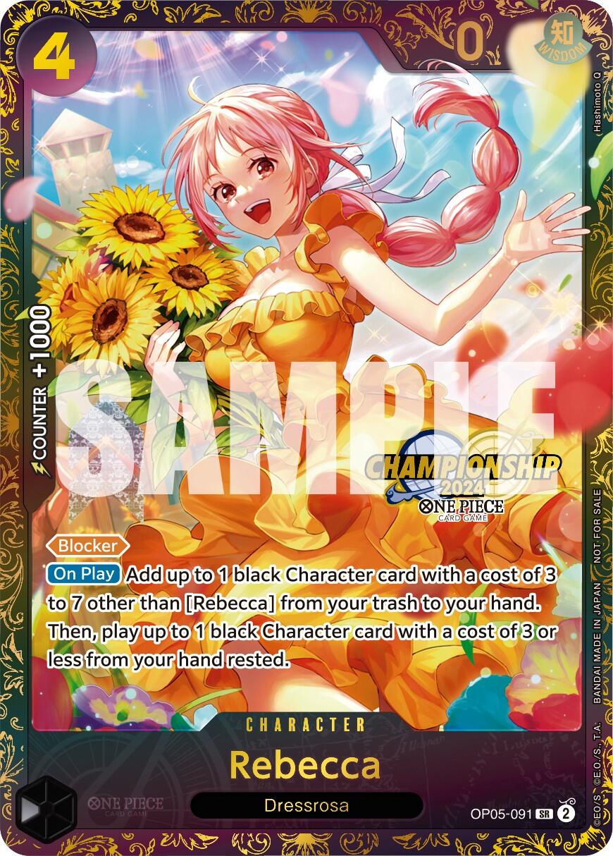 Rebecca (October Championship 2024 Online Regional) [One Piece Promotion Cards] | Shuffle n Cut Hobbies & Games