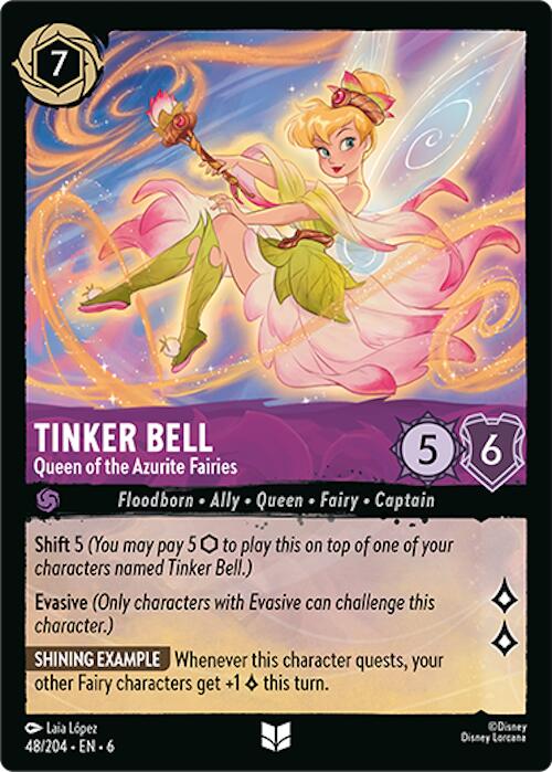 Tinker Bell - Queen of the Azurite Fairies (48/204) [Azurite Sea] | Shuffle n Cut Hobbies & Games