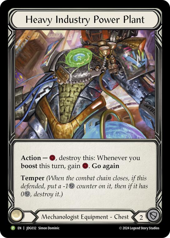 Heavy Industry Power Plant [JDG032] (Promo)  Cold Foil | Shuffle n Cut Hobbies & Games