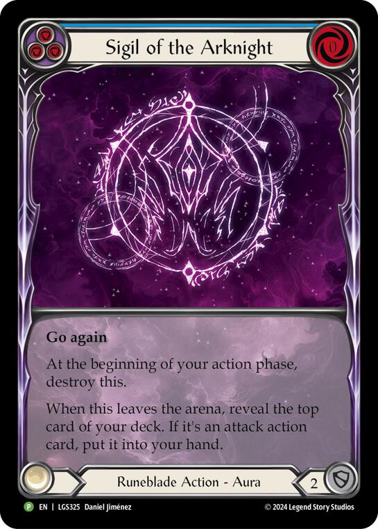 Sigil of the Arknight (Extended Art) [LGS325] (Promo)  Rainbow Foil | Shuffle n Cut Hobbies & Games