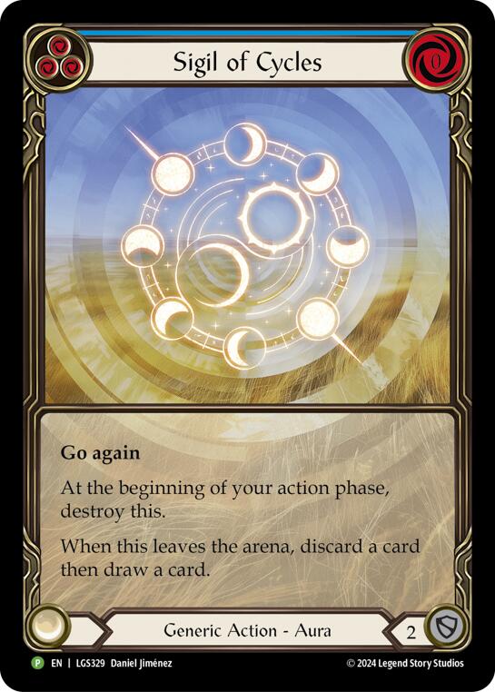 Sigil of Cycles (Extended Art) [LGS329] (Promo)  Rainbow Foil | Shuffle n Cut Hobbies & Games