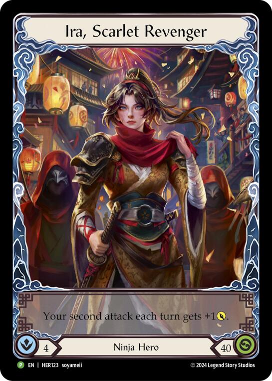 Ira, Scarlet Revenger [HER123] (Promo)  Rainbow Foil | Shuffle n Cut Hobbies & Games