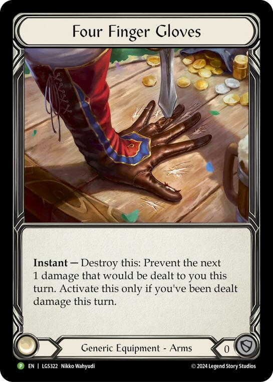 Four Finger Glove - LGS322 [LGS322] (Promo)  Rainbow Foil | Shuffle n Cut Hobbies & Games