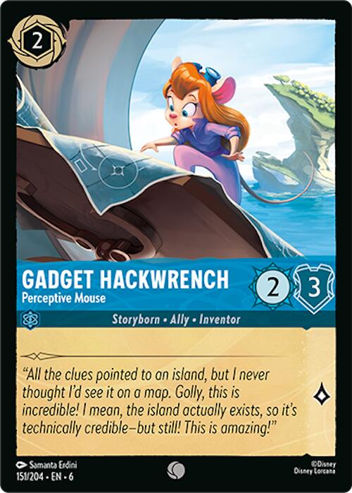Gadget Hackwrench - Perceptive Mouse (151/204) [Azurite Sea] | Shuffle n Cut Hobbies & Games