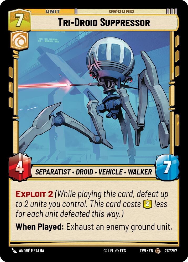 Tri-Droid Suppressor (217/257) (217/257) [Twilight of the Republic] | Shuffle n Cut Hobbies & Games