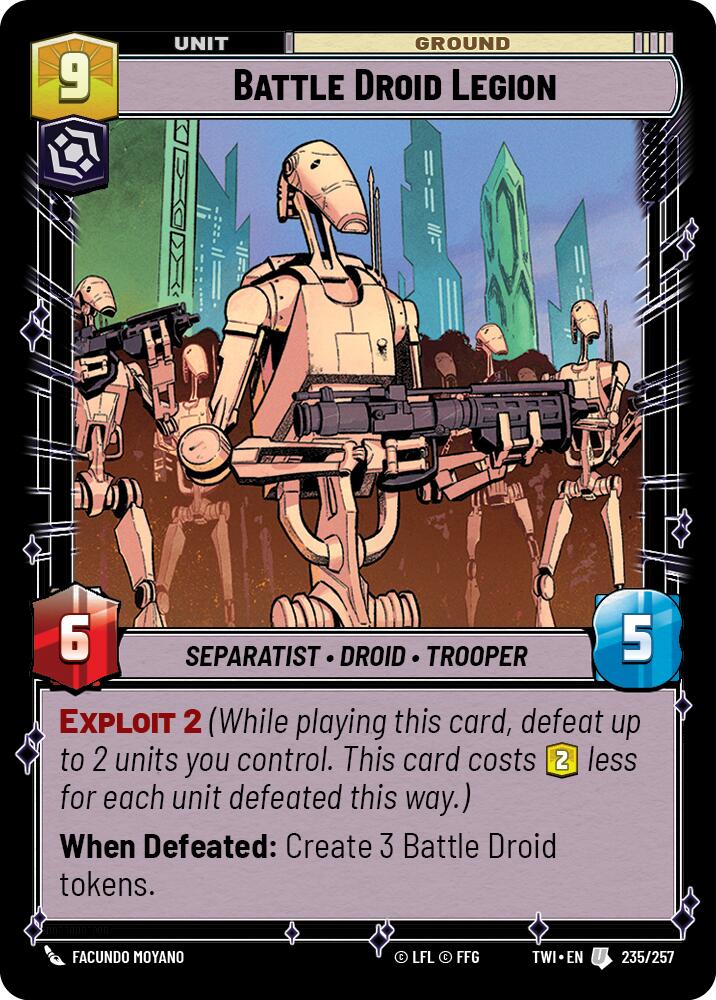 Battle Droid Legion (235/257) (235/257) [Twilight of the Republic] | Shuffle n Cut Hobbies & Games