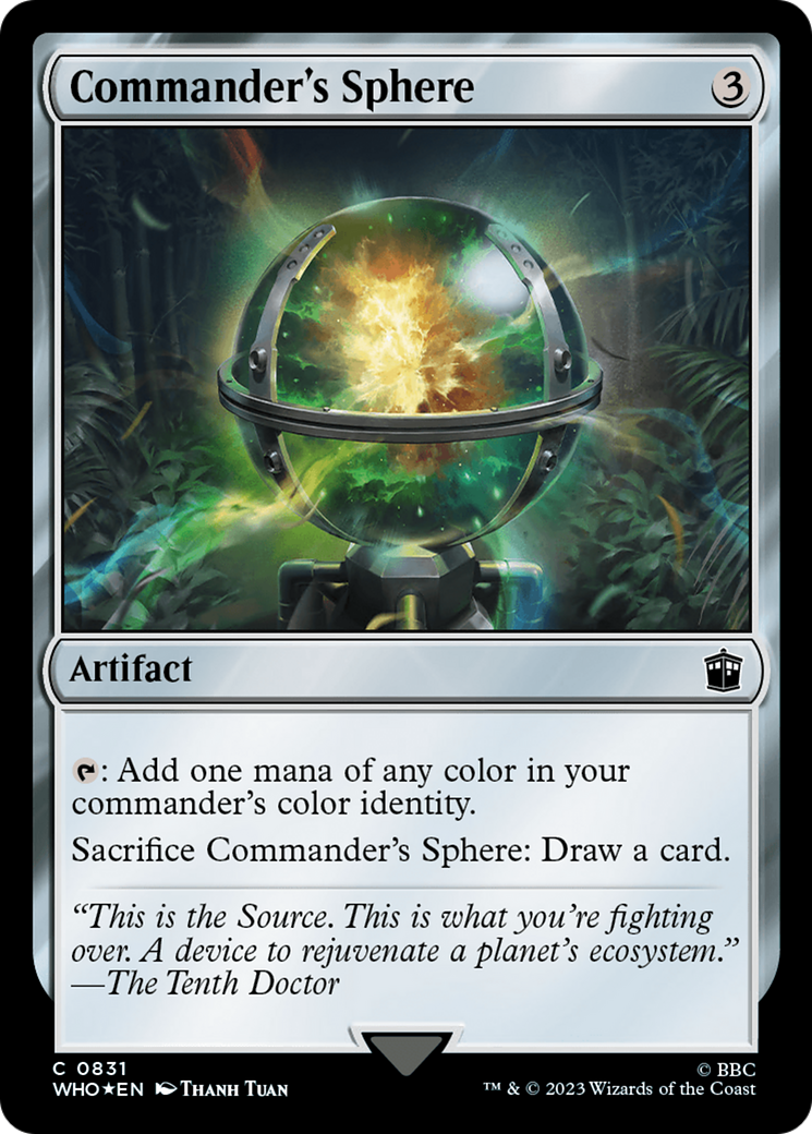 Commander's Sphere (Surge Foil) [Doctor Who] | Shuffle n Cut Hobbies & Games