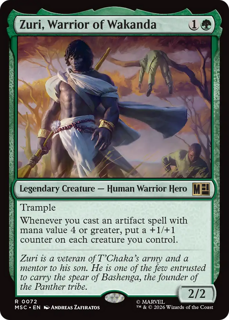Zuri, Warrior of Wakanda (Surge Foil) [Marvel Super Heroes Commander] | Shuffle n Cut Hobbies & Games