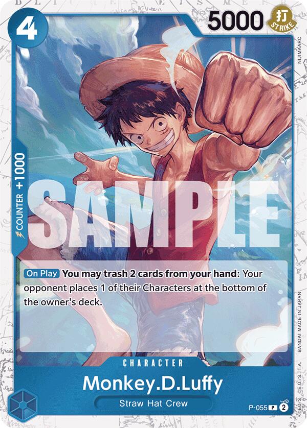 Monkey.D.Luffy (P-055) (Jolly Roger Foil) [Premium Booster -The Best-] | Shuffle n Cut Hobbies & Games