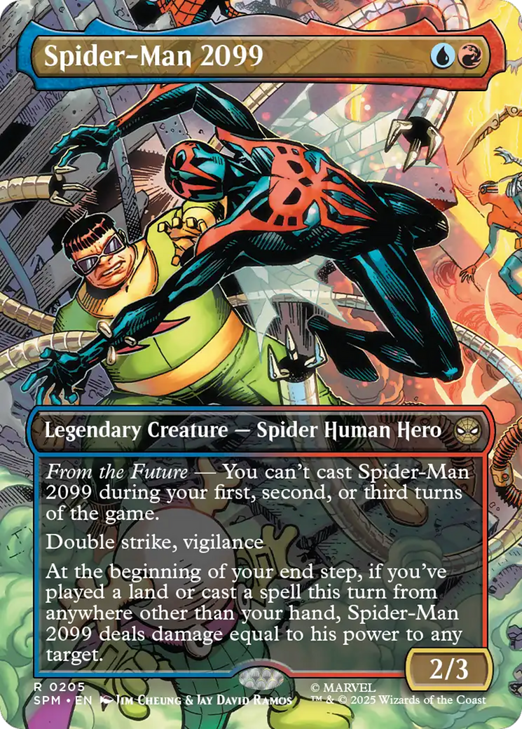 Spider-Man 2099 (0205) (Borderless) [Marvel's Spider-Man] | Shuffle n Cut Hobbies & Games