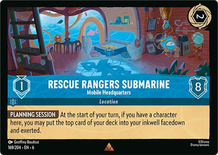 Rescue Rangers Submarine - Mobile Headquarters (169/204) [Azurite Sea] | Shuffle n Cut Hobbies & Games