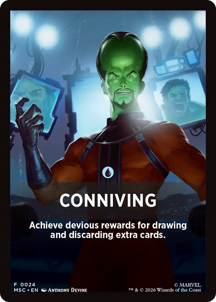 Conniving Theme Card [Marvel Super Heroes Commander] | Shuffle n Cut Hobbies & Games