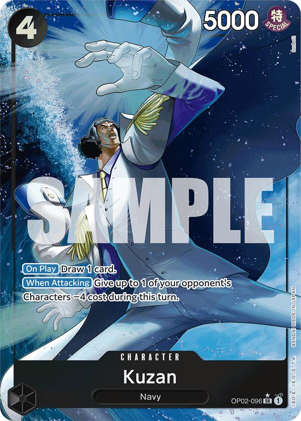 Kuzan (OP02-096) (Alternate Art) [Premium Booster -The Best-] | Shuffle n Cut Hobbies & Games
