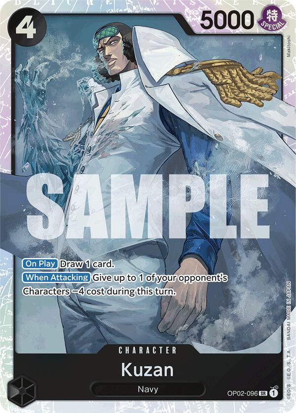 Kuzan (OP02-096) (Reprint) [Premium Booster -The Best-] | Shuffle n Cut Hobbies & Games