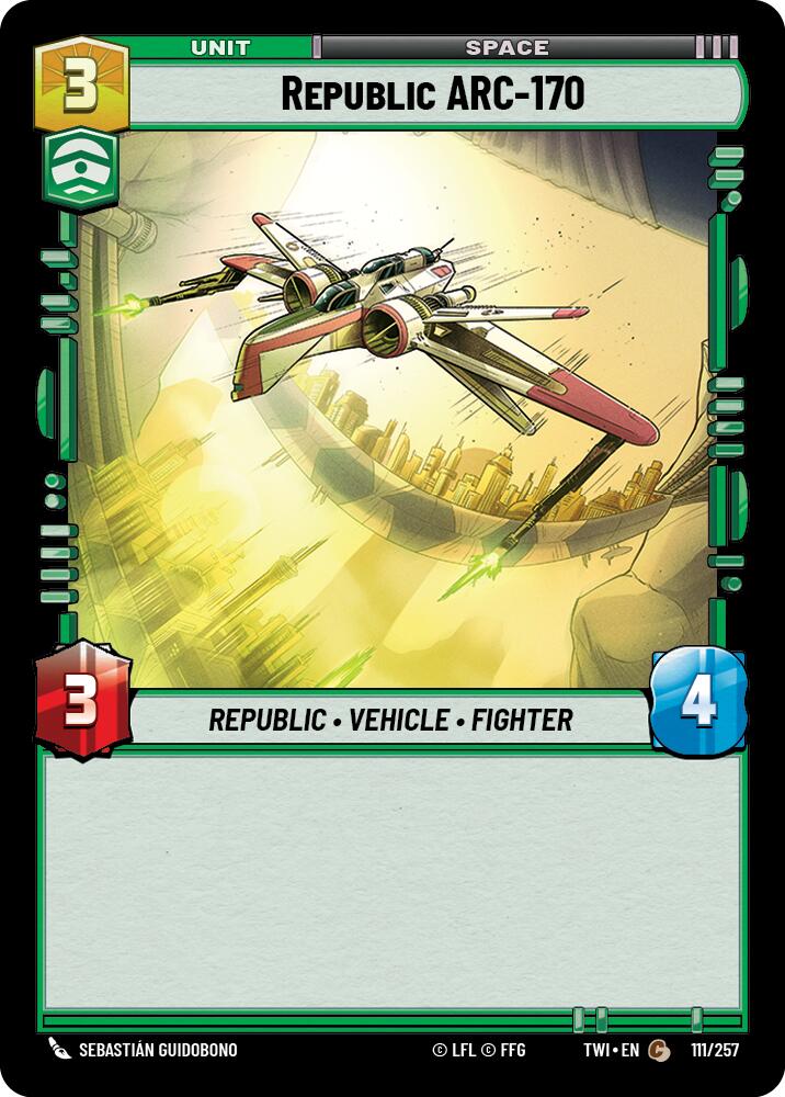 Republic ARC-170 (111/257) (111/257) [Twilight of the Republic] | Shuffle n Cut Hobbies & Games