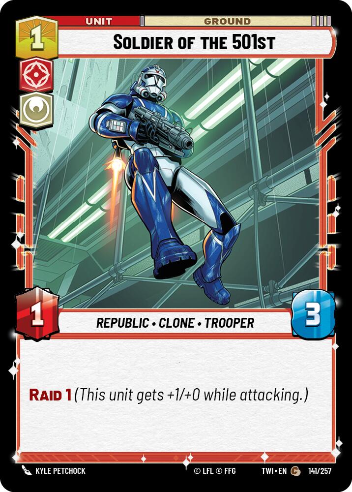 Soldier of the 501st (141/257) (141/257) [Twilight of the Republic] | Shuffle n Cut Hobbies & Games