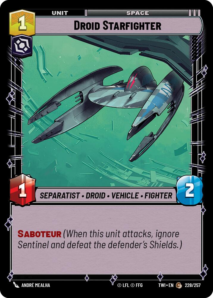 Droid Starfighter (228/257) (228/257) [Twilight of the Republic] | Shuffle n Cut Hobbies & Games