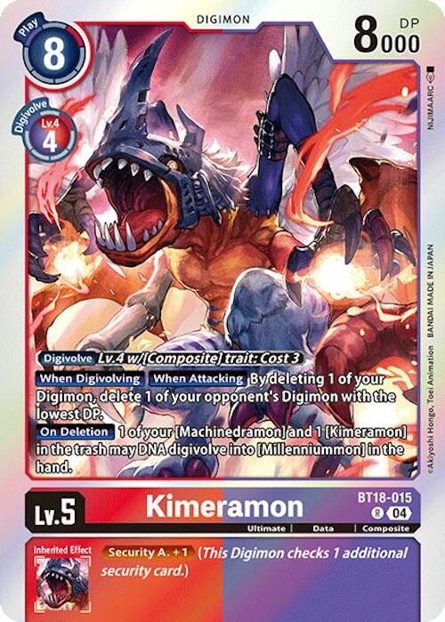 Kimeramon [BT18-015] [Release Special Booster Ver.2.0] | Shuffle n Cut Hobbies & Games