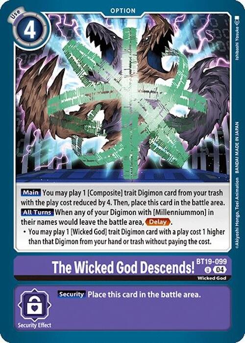 The Wicked God Descends! [BT19-099] [Release Special Booster Ver.2.0] | Shuffle n Cut Hobbies & Games
