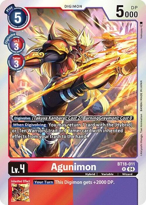 Agunimon [BT18-011] [Release Special Booster Ver.2.0] | Shuffle n Cut Hobbies & Games