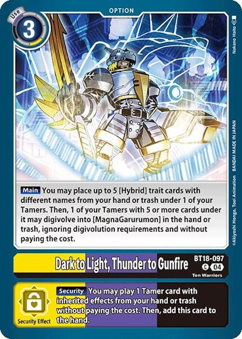 Dark to Light, Thunder to Gunfire [BT18-097] [Release Special Booster Ver.2.0] | Shuffle n Cut Hobbies & Games