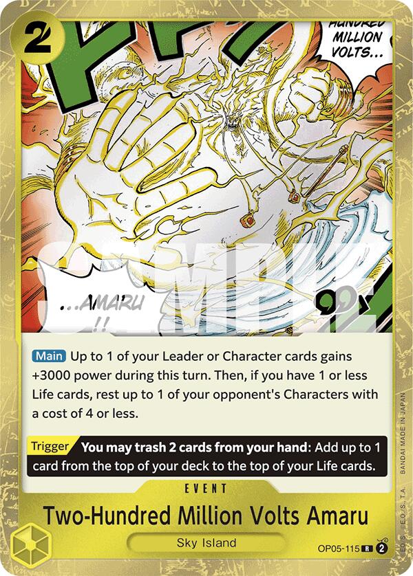 Two-Hundred Million Volts Amaru (Jolly Roger Foil) [Premium Booster -The Best-] | Shuffle n Cut Hobbies & Games