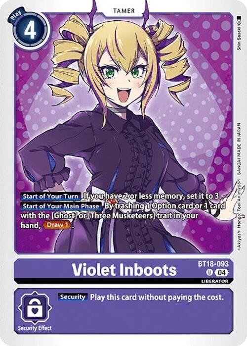 Violet Inboots [BT18-093] [Release Special Booster Ver.2.0] | Shuffle n Cut Hobbies & Games