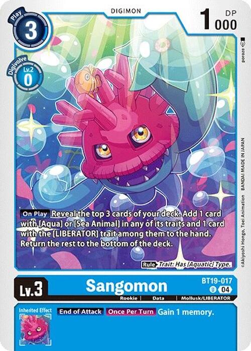 Sangomon [BT19-017] [Release Special Booster Ver.2.0] | Shuffle n Cut Hobbies & Games