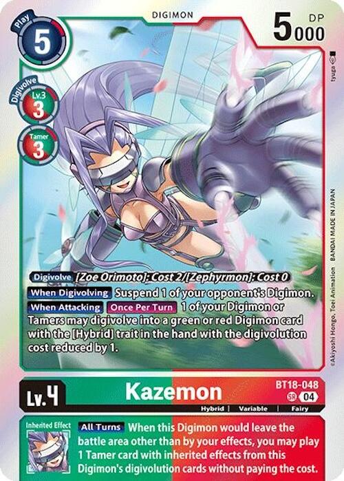 Kazemon [BT18-048] [Release Special Booster Ver.2.0] | Shuffle n Cut Hobbies & Games