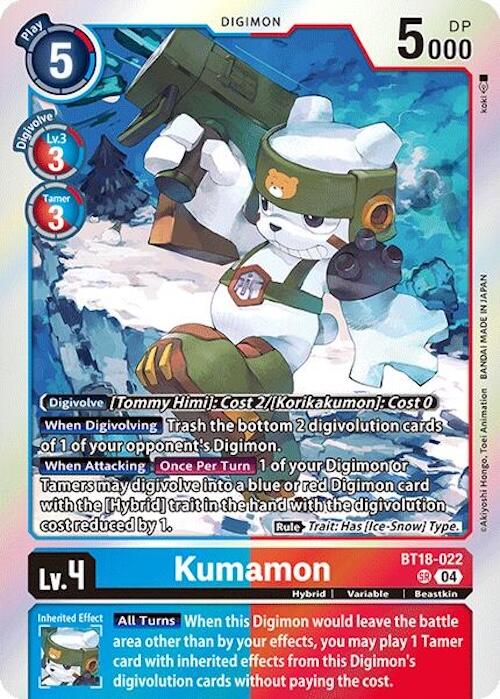 Kumamon [BT18-022] [Release Special Booster Ver.2.0] | Shuffle n Cut Hobbies & Games