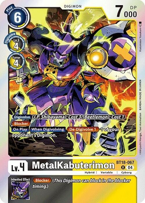 MetalKabuterimon [BT18-067] [Release Special Booster Ver.2.0] | Shuffle n Cut Hobbies & Games