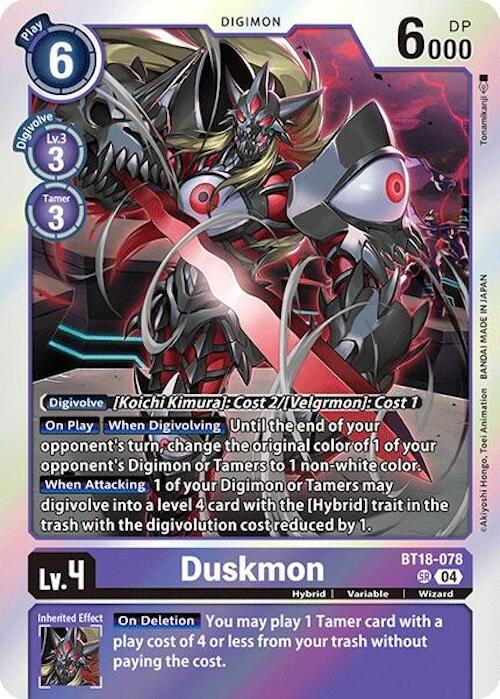 Duskmon [BT18-078] [Release Special Booster Ver.2.0] | Shuffle n Cut Hobbies & Games