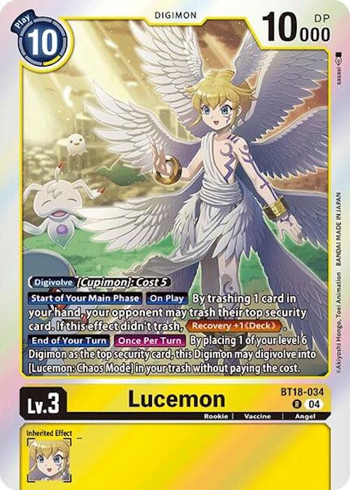 Lucemon [BT18-034] [Release Special Booster Ver.2.0] | Shuffle n Cut Hobbies & Games