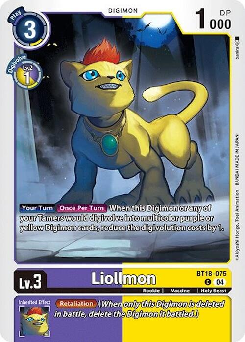 Liollmon [BT18-075] [Release Special Booster Ver.2.0] | Shuffle n Cut Hobbies & Games