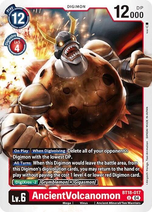 AncientVolcanomon [BT18-017] [Release Special Booster Ver.2.0] | Shuffle n Cut Hobbies & Games