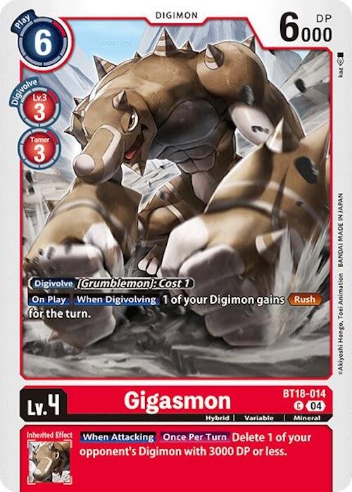 Gigasmon [BT18-014] [Release Special Booster Ver.2.0] | Shuffle n Cut Hobbies & Games