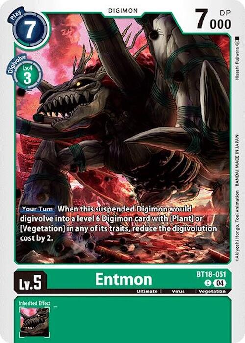 Entmon [BT18-051] [Release Special Booster Ver.2.0] | Shuffle n Cut Hobbies & Games