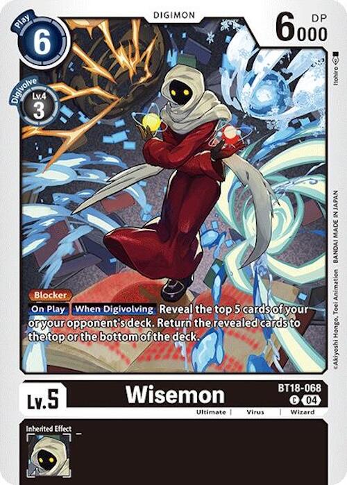 Wisemon [BT18-068] [Release Special Booster Ver.2.0] | Shuffle n Cut Hobbies & Games