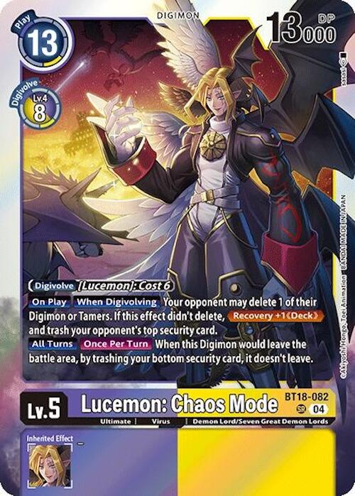 Lucemon: Chaos Mode [BT18-082] [Release Special Booster Ver.2.0] | Shuffle n Cut Hobbies & Games