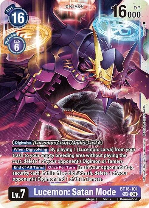 Lucemon: Satan Mode [BT18-101] [Release Special Booster Ver.2.0] | Shuffle n Cut Hobbies & Games