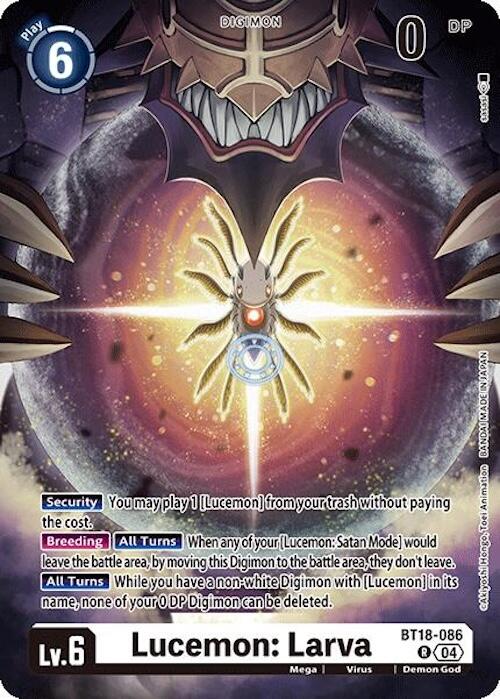 Lucemon: Larva [BT18-086] [Release Special Booster Ver.2.0] | Shuffle n Cut Hobbies & Games