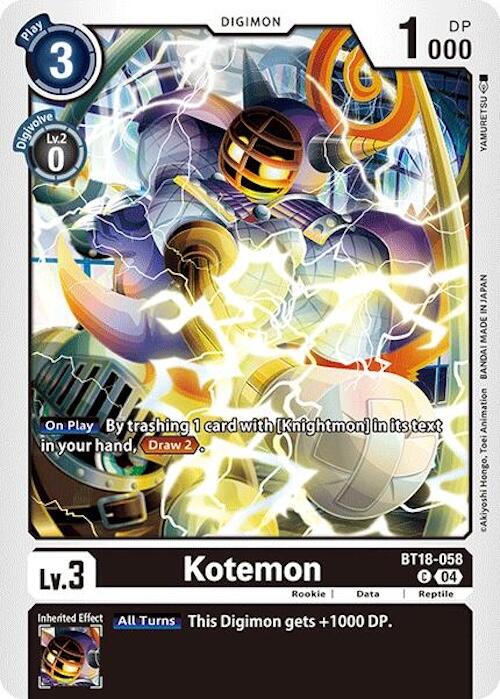 Kotemon [BT18-058] [Release Special Booster Ver.2.0] | Shuffle n Cut Hobbies & Games