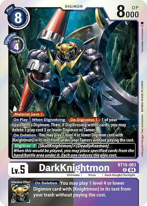 DarkKnightmon [BT19-063] [Release Special Booster Ver.2.0] | Shuffle n Cut Hobbies & Games