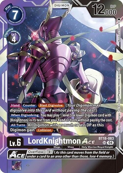 LordKnightmon ACE [BT18-083] [Release Special Booster Ver.2.0] | Shuffle n Cut Hobbies & Games