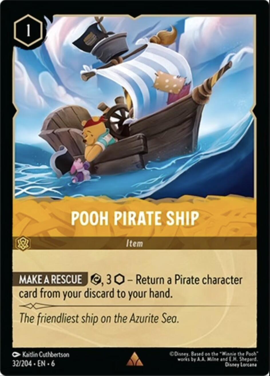 Pooh Pirate Ship (32/204) [Azurite Sea] | Shuffle n Cut Hobbies & Games
